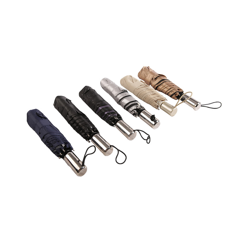 アプリコット雰囲気の紬三つ折り傘-0E6B0465