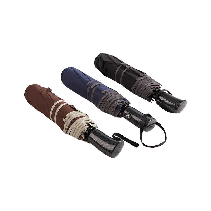 ビジネススタイルコーヒーポンジー三つ折り傘-0E6B0471