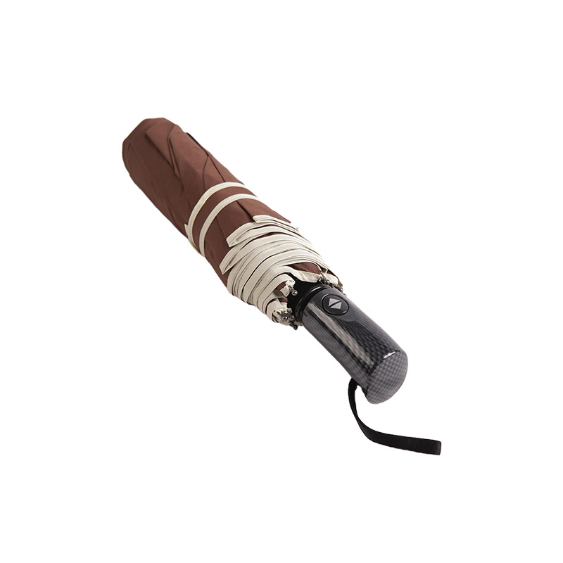 ビジネススタイルコーヒーポンジー三つ折り傘-0E6B0471