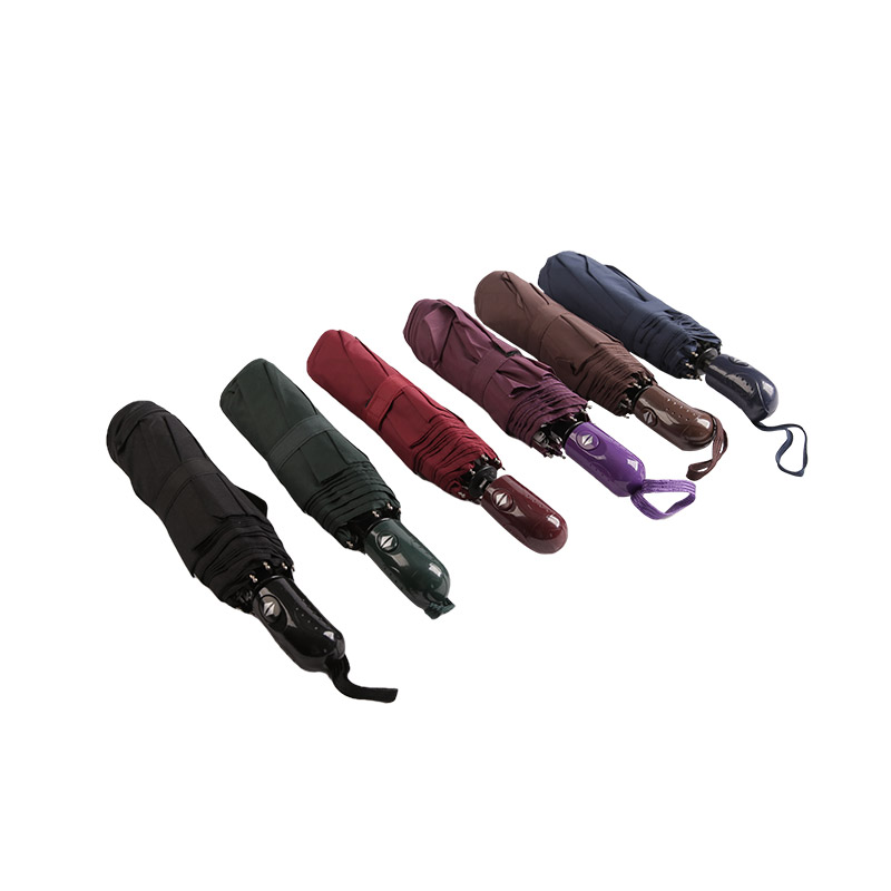 ダークカラー防雨紬三つ折り傘-0E6B0491