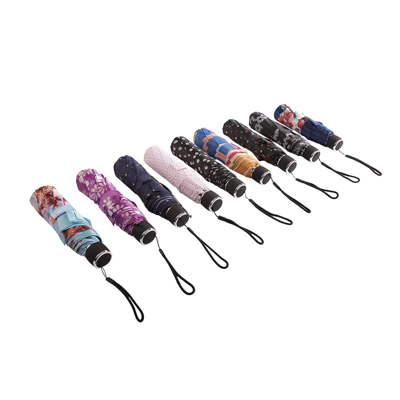 ミニ水玉紬三つ折り傘-0E6B0499